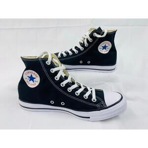 Converse Ctas Hi Classic Canvas Black Casual Sneakers Men's 9  women 11